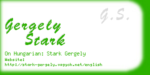 gergely stark business card
